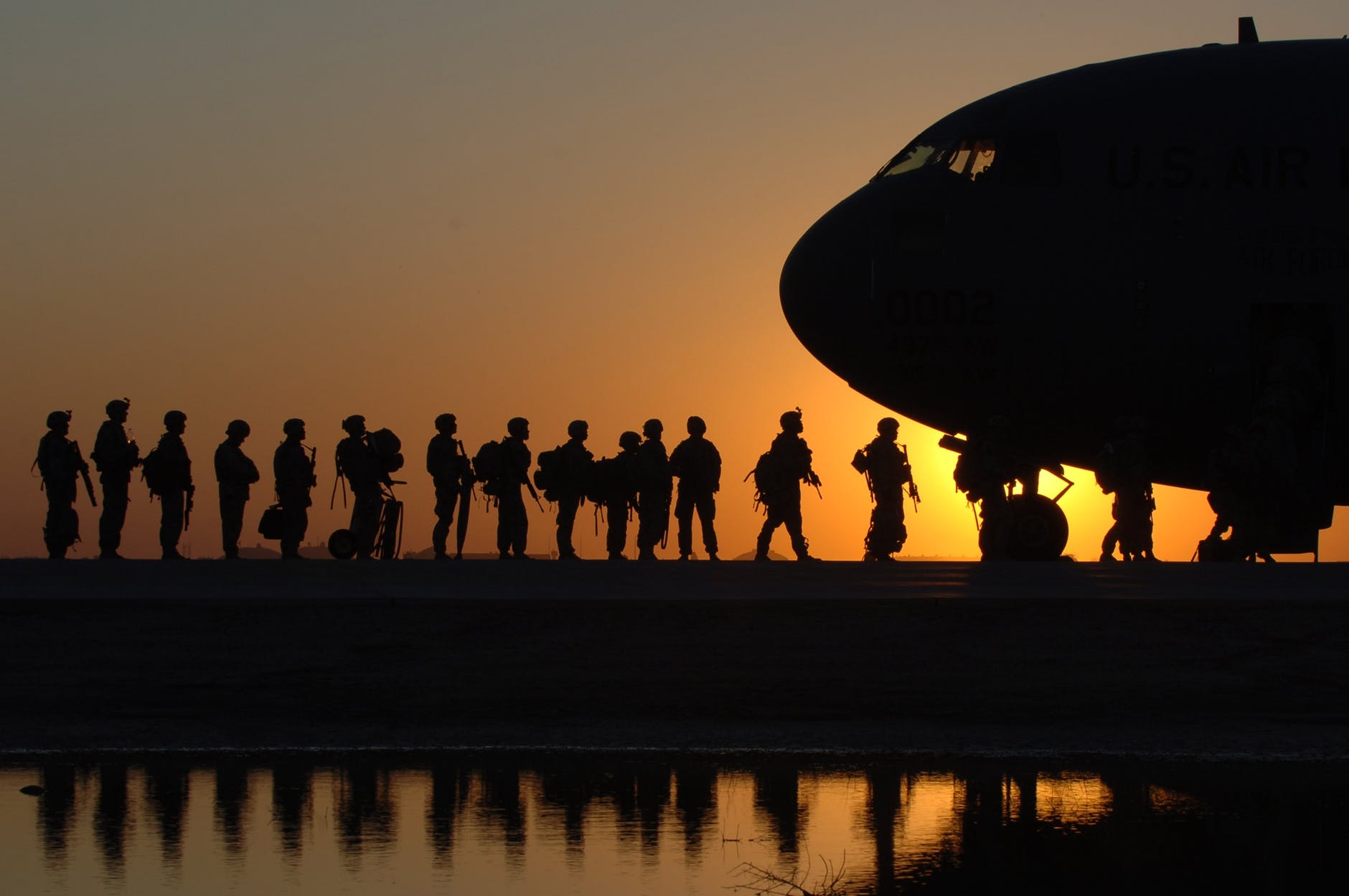 Veterans returning home