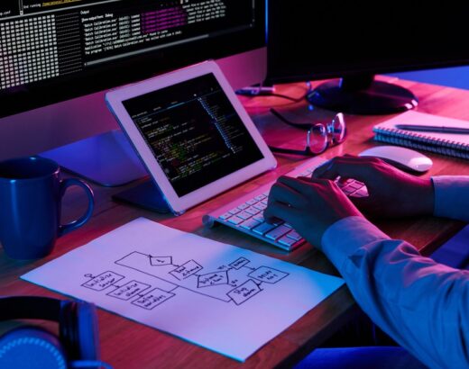 Following plan Developer following scheme he has drawn when wring a code